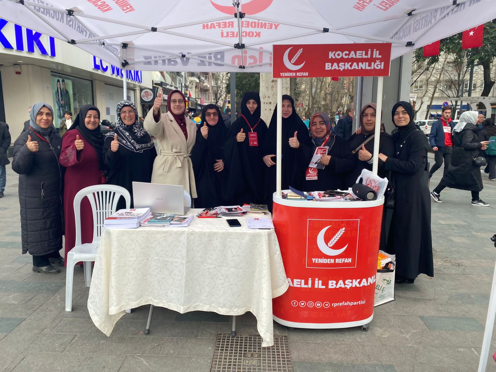 YENİDEN REFAH PARTİSİ , KADIN KOLLARI, ZEHRA BARUTÇU, PROF.DR DOĞAN AYDAL, YEREL SEÇİMLER