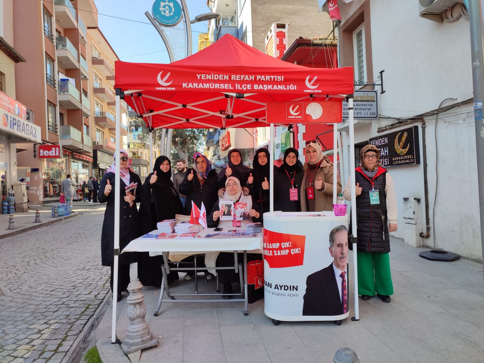YENİDEN REFAH PARTİSİ , KADIN KOLLARI, ZEHRA BARUTÇU, PROF.DR DOĞAN AYDAL, YEREL SEÇİMLER