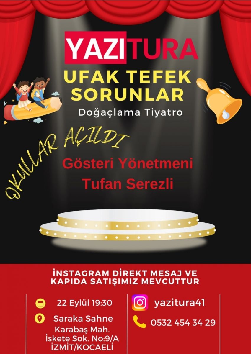 YAZİTURA, TİYATRO, İZMİT, DOĞAÇLAMA, KOCAELİ