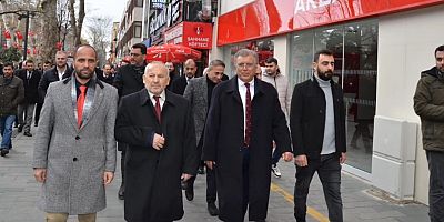 KOCAELİ BÜYÜKŞEHİR ADAYI PROF.DR.DOĞAN AYDAL HALKLA KUCAKLAŞTI